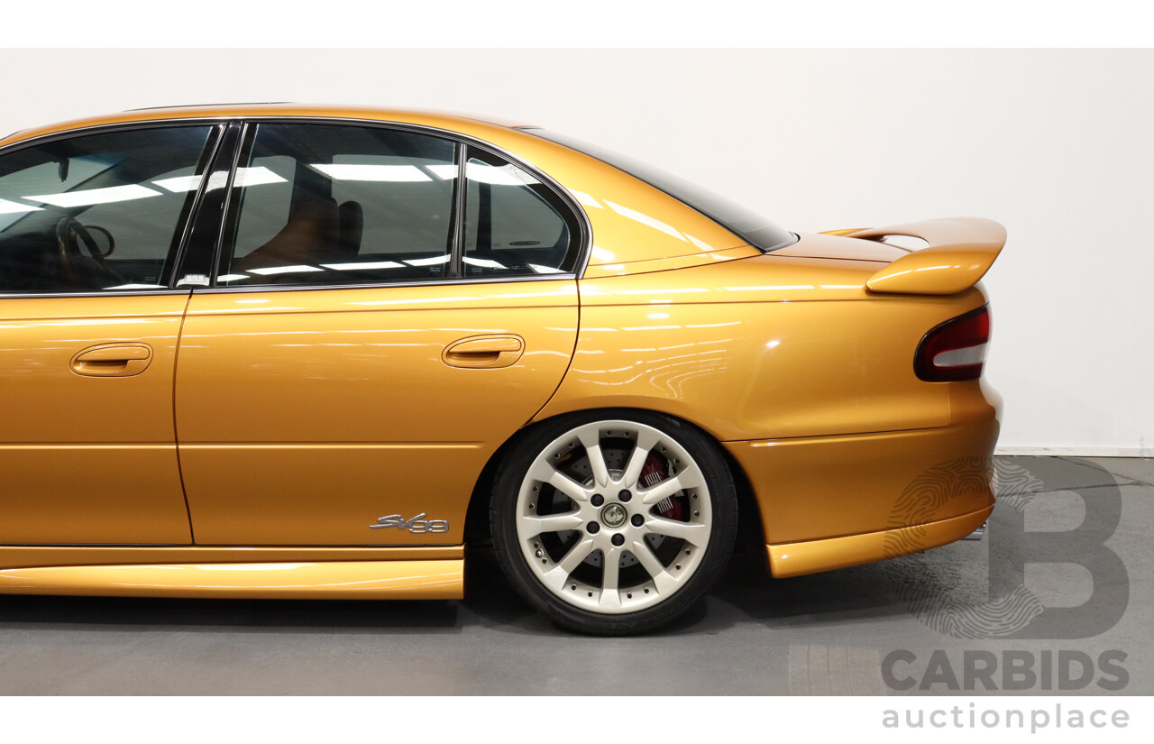 9/1999 Holden HSV SV99 VTII 4d Sedan Hackett Gold 5.7L V8 - Build Number 42/99