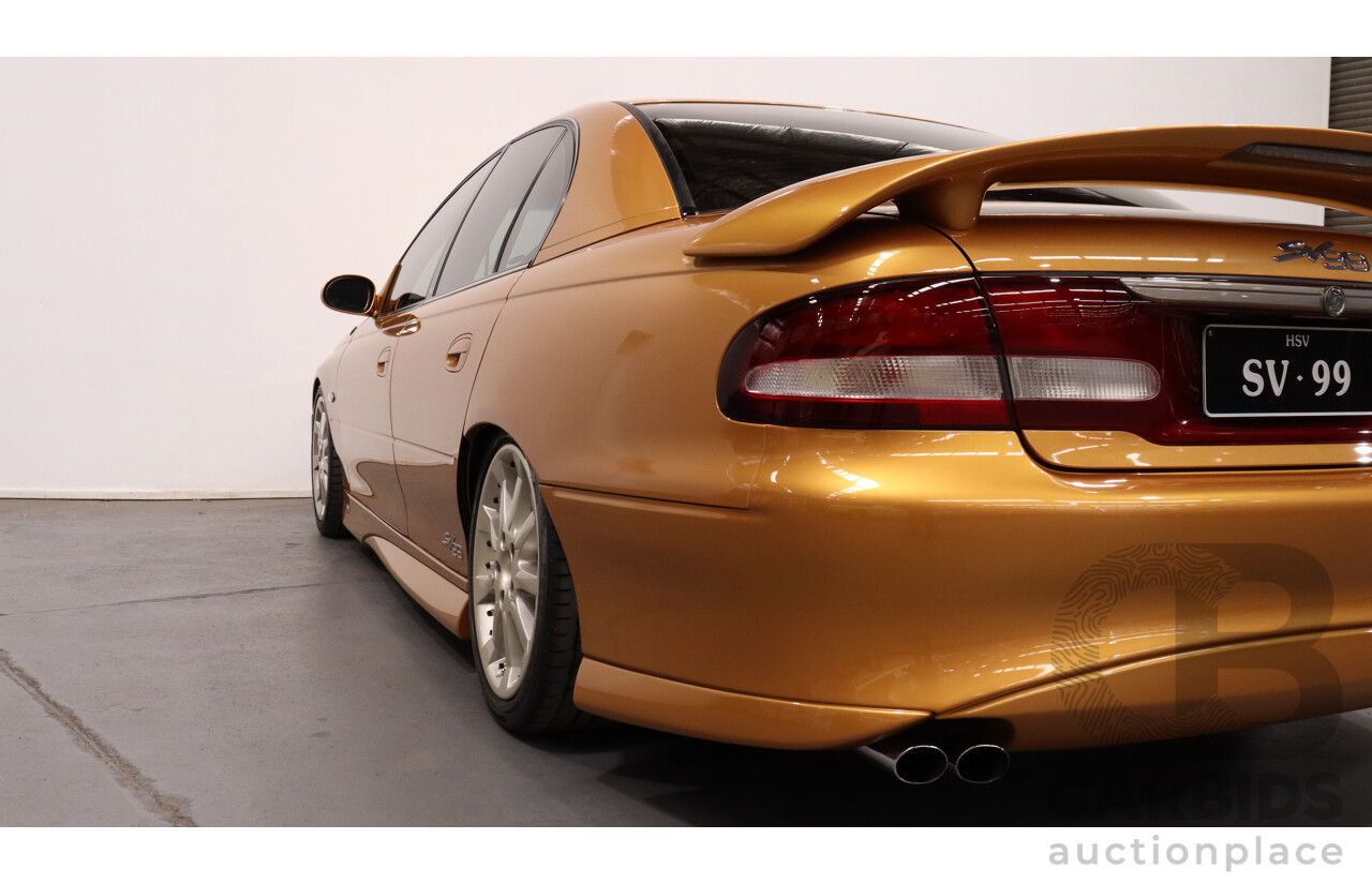 9/1999 Holden HSV SV99 VTII 4d Sedan Hackett Gold 5.7L V8 - Build Number 42/99