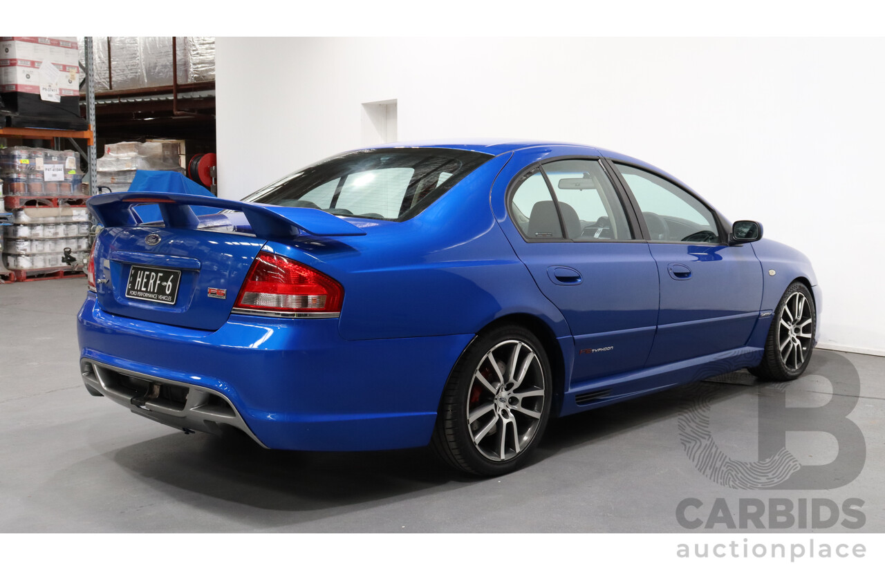 9/2004 Ford FPV F6 Typhoon BA MKII Pre-Production Number 12/16 4d Sedan Shockwave Blue 4.0L Turbo