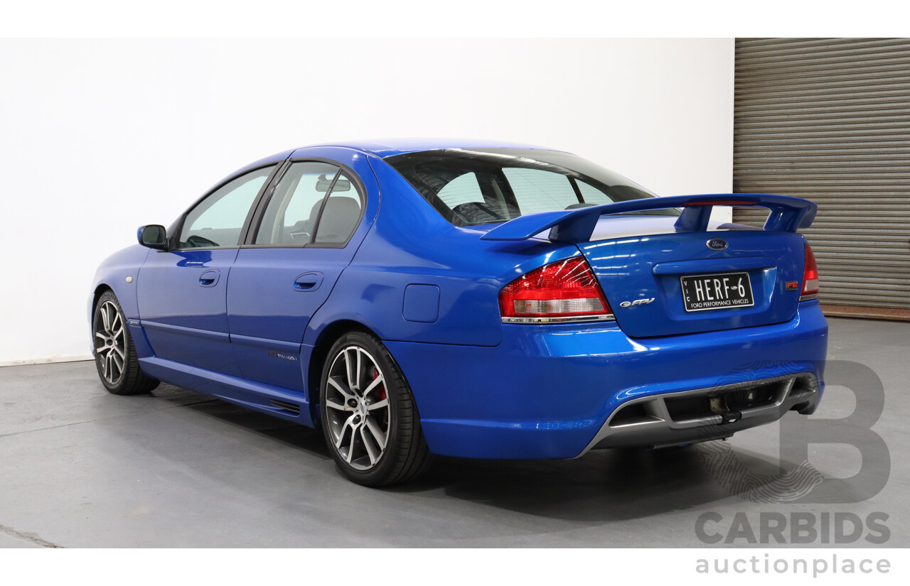 9/2004 Ford FPV F6 Typhoon BA MKII Pre-Production Number 12/16 4d Sedan Shockwave Blue 4.0L Turbo