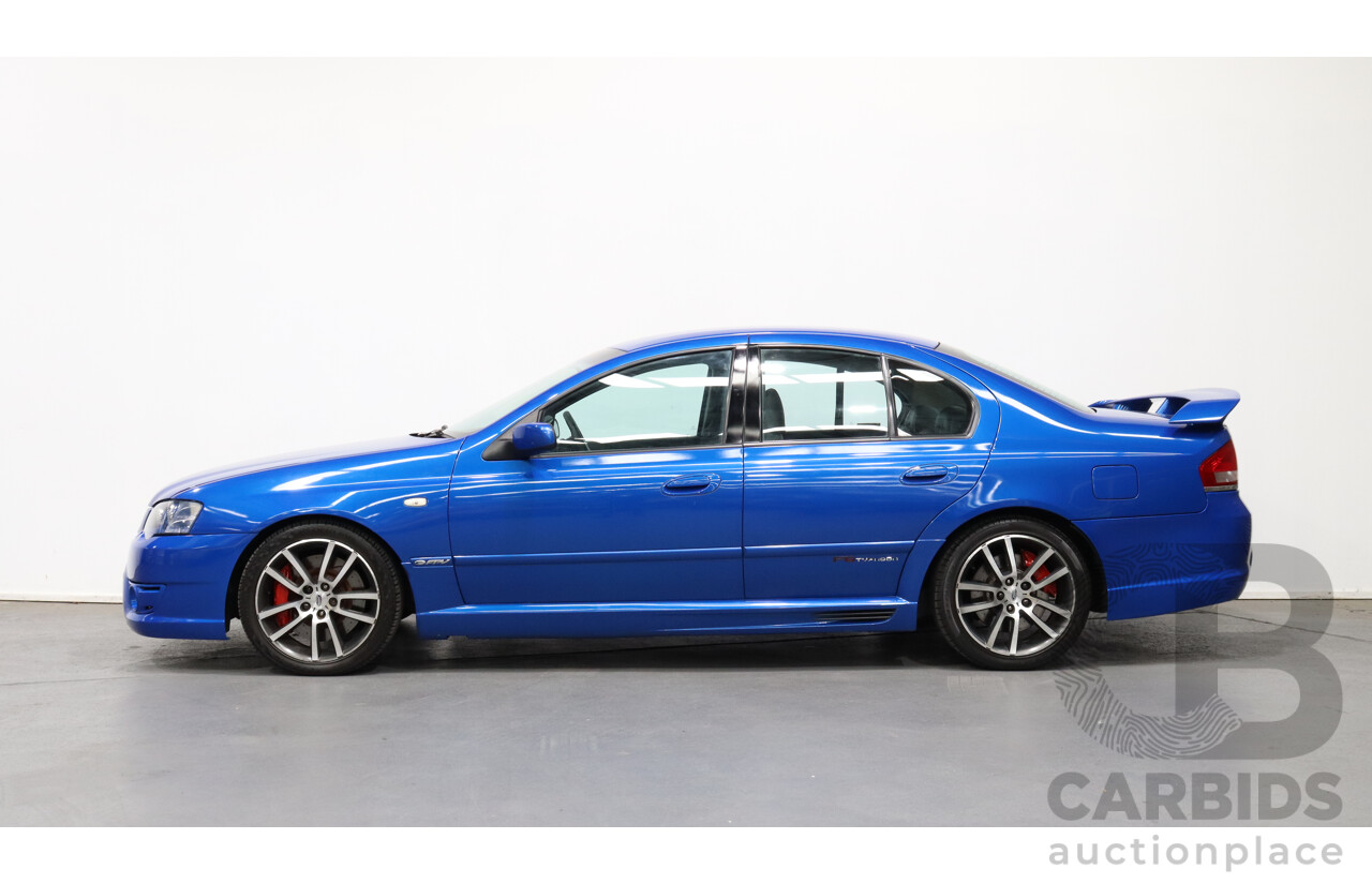 9/2004 Ford FPV F6 Typhoon BA MKII Pre-Production Number 12/16 4d Sedan Shockwave Blue 4.0L Turbo