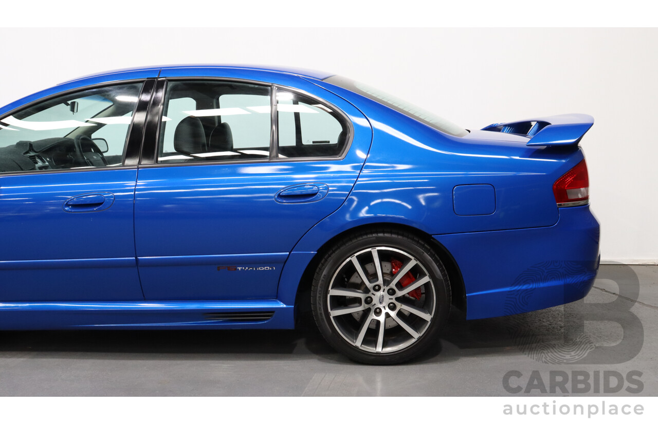 9/2004 Ford FPV F6 Typhoon BA MKII Pre-Production Number 12/16 4d Sedan Shockwave Blue 4.0L Turbo