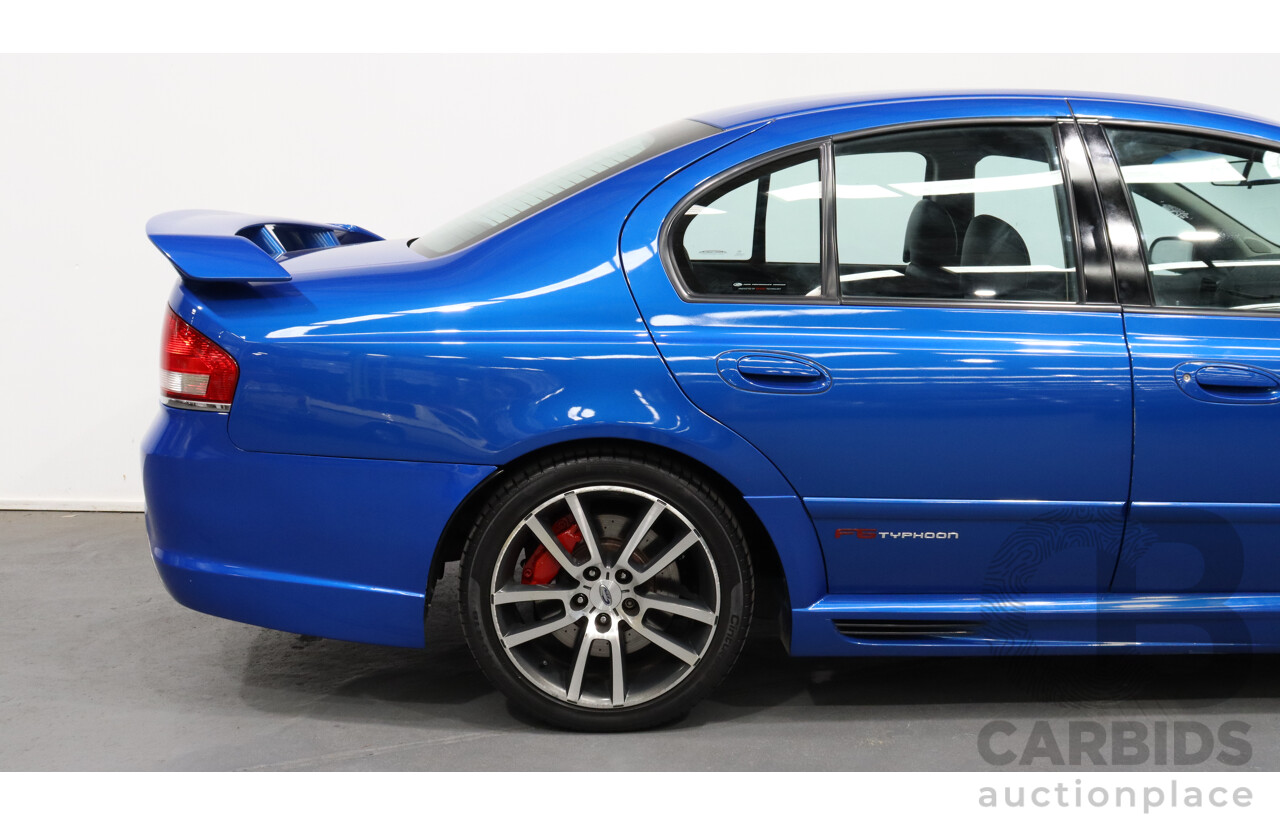 9/2004 Ford FPV F6 Typhoon BA MKII Pre-Production Number 12/16 4d Sedan Shockwave Blue 4.0L Turbo