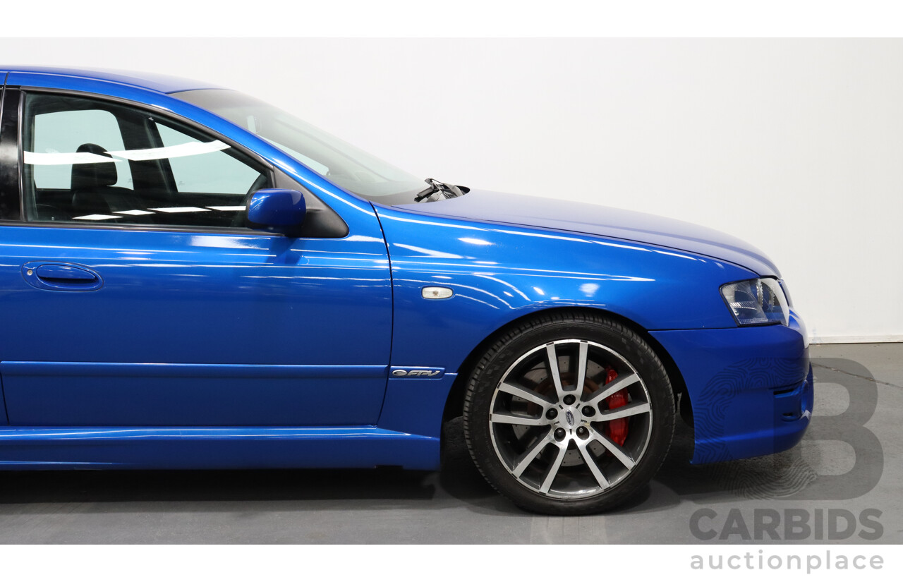 9/2004 Ford FPV F6 Typhoon BA MKII Pre-Production Number 12/16 4d Sedan Shockwave Blue 4.0L Turbo