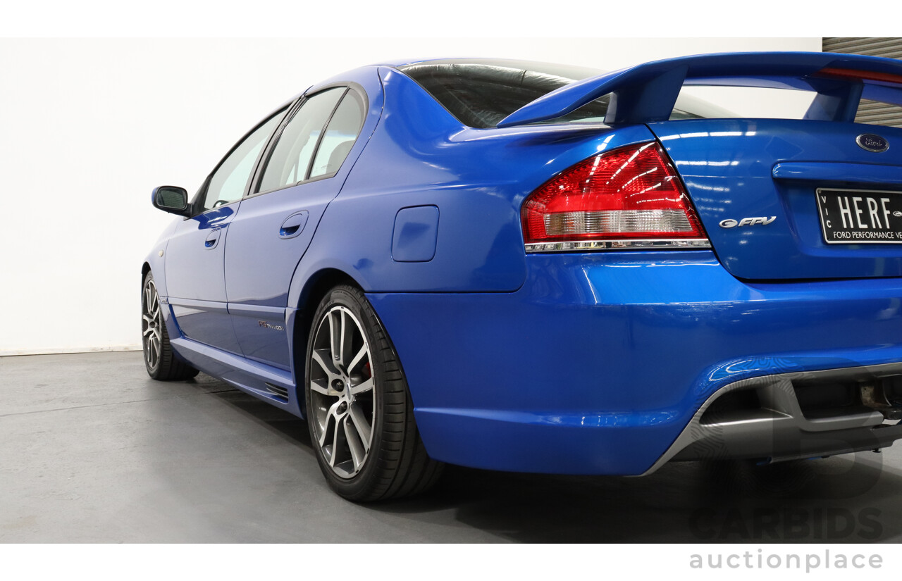 9/2004 Ford FPV F6 Typhoon BA MKII Pre-Production Number 12/16 4d Sedan Shockwave Blue 4.0L Turbo