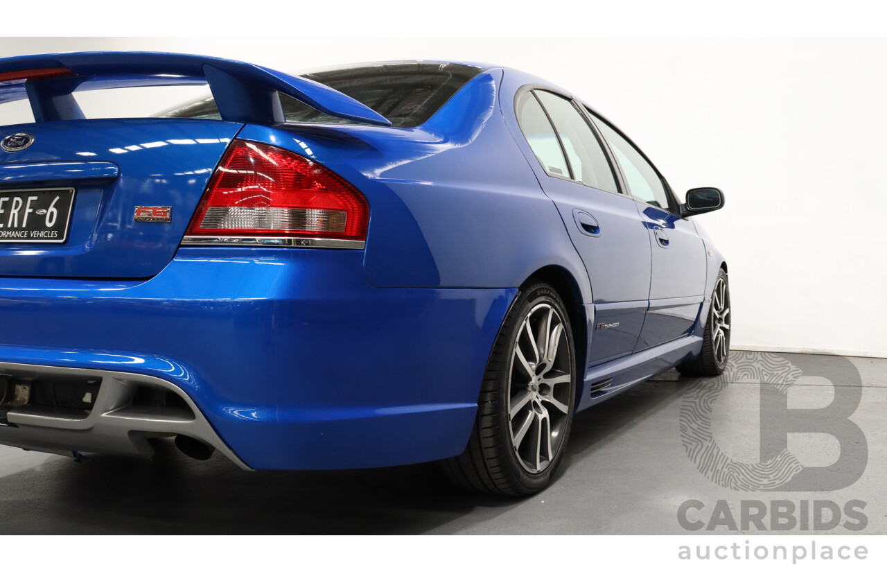 9/2004 Ford FPV F6 Typhoon BA MKII Pre-Production Number 12/16 4d Sedan Shockwave Blue 4.0L Turbo