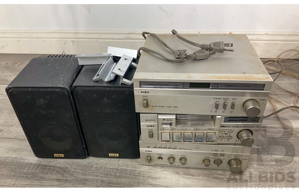 AWA Component Sound System SD-L30, SA-A30,ST-R30 and SCE-11A in Original Boxes