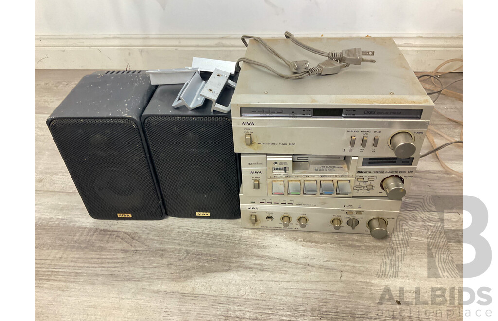 AWA Component Sound System SD-L30, SA-A30,ST-R30 and SCE-11A in Original Boxes