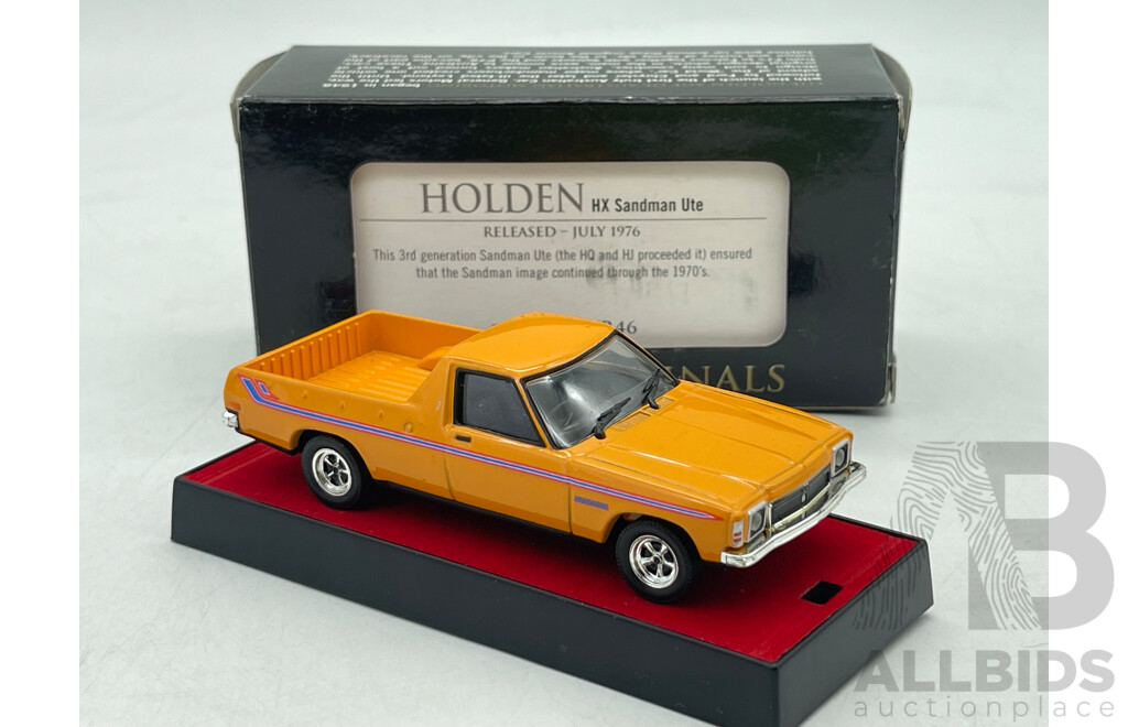 Trax Originals 1976 Holden HX Sandman Ute  - 1/43 Scale