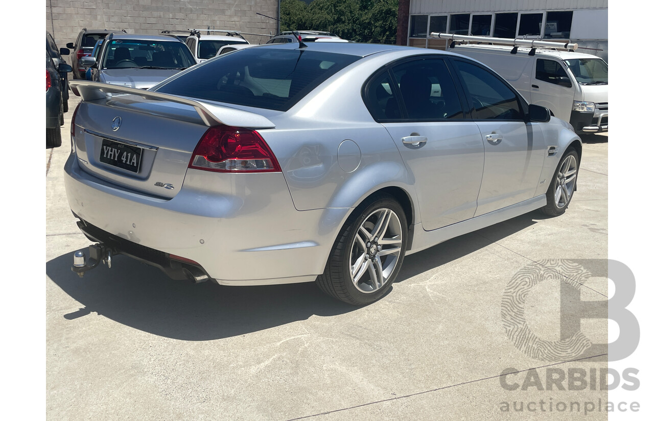 6/2012 Holden Commodore SV6 VE II MY12 4d Sedan Silver 3.6L