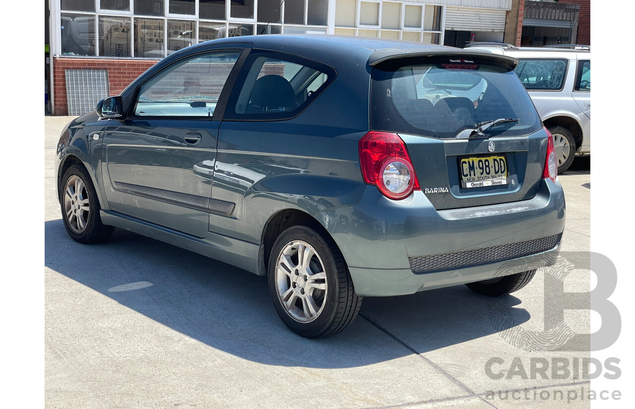 2/2010 Holden Barina  TK MY10 3d Hatchback Grey 1.6L