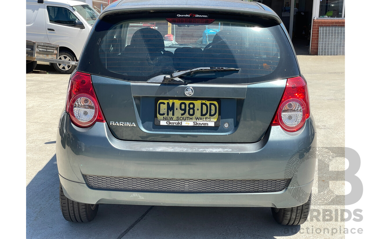 2/2010 Holden Barina  TK MY10 3d Hatchback Grey 1.6L