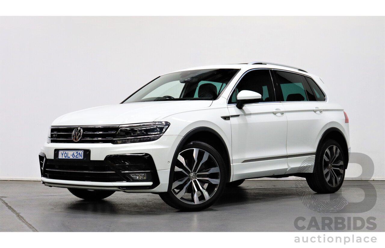 1/2018 Volkswagen Tiguan 162 TSI R-Line (4x4) 5NA 4d Wagon White 2.0L Turbo