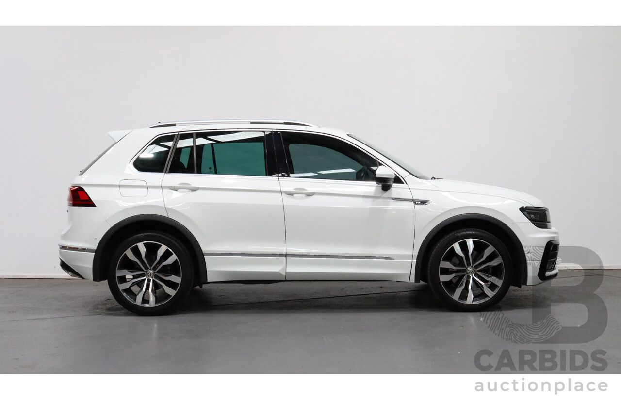 1/2018 Volkswagen Tiguan 162 TSI R-Line (4x4) 5NA 4d Wagon White 2.0L Turbo