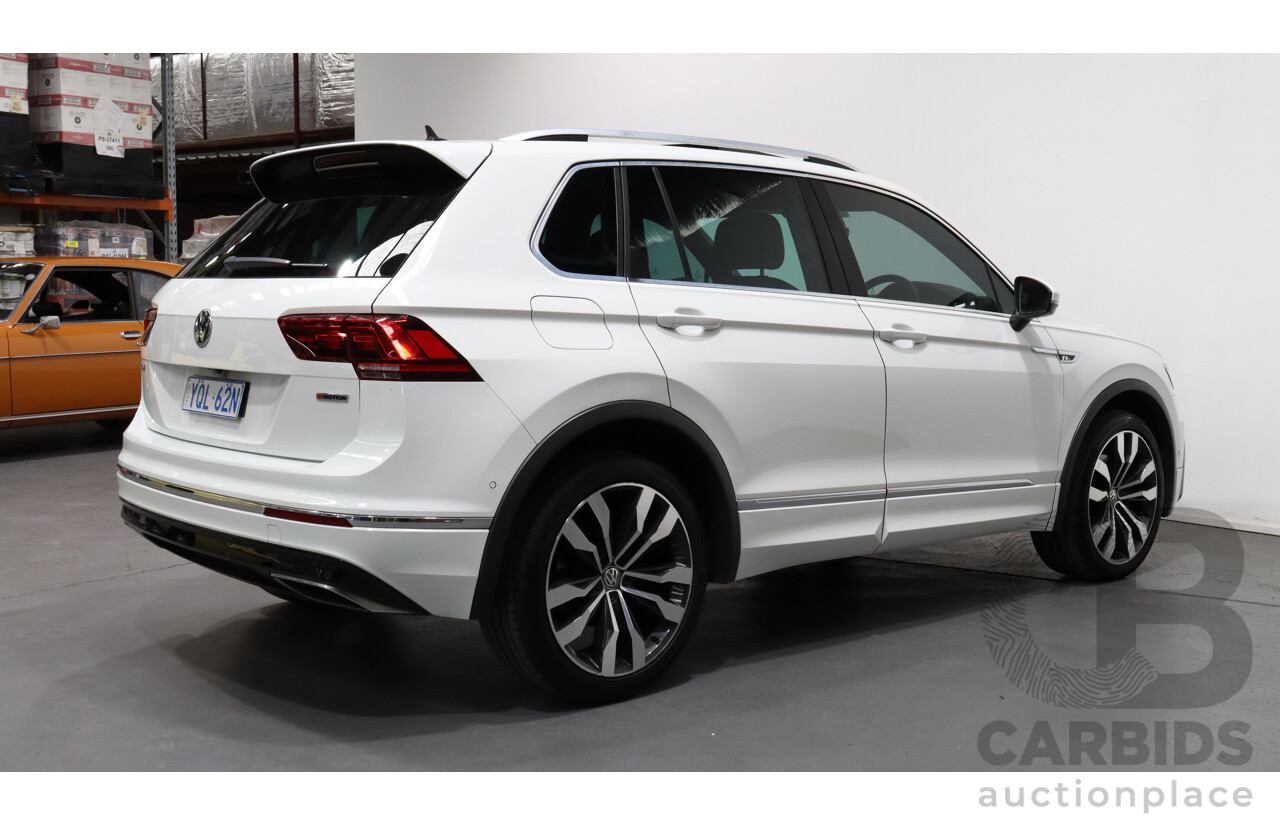 1/2018 Volkswagen Tiguan 162 TSI R-Line (4x4) 5NA 4d Wagon White 2.0L Turbo