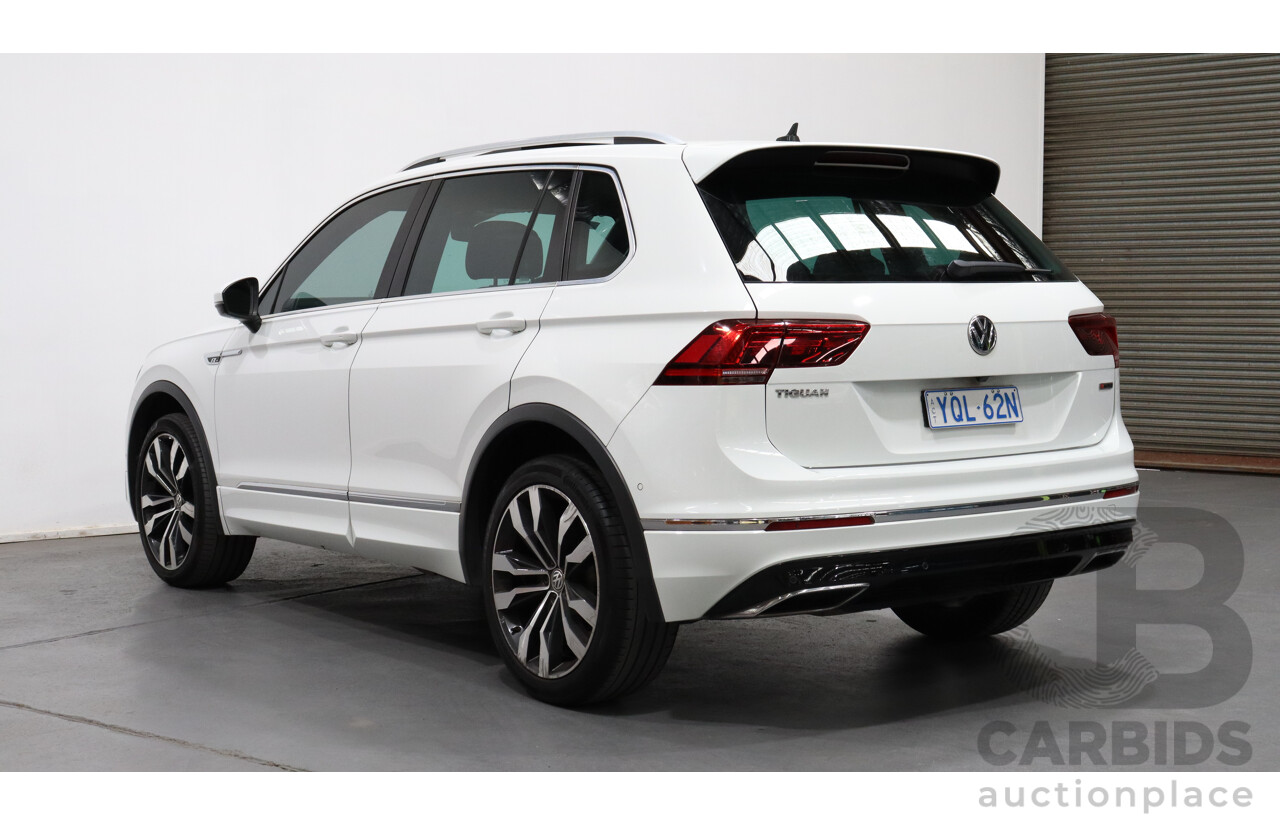 1/2018 Volkswagen Tiguan 162 TSI R-Line (4x4) 5NA 4d Wagon White 2.0L Turbo