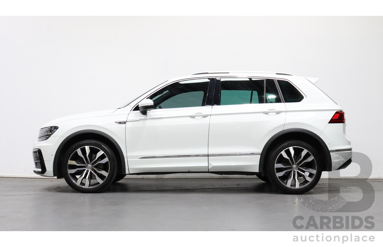 1/2018 Volkswagen Tiguan 162 TSI R-Line (4x4) 5NA 4d Wagon White 2.0L Turbo