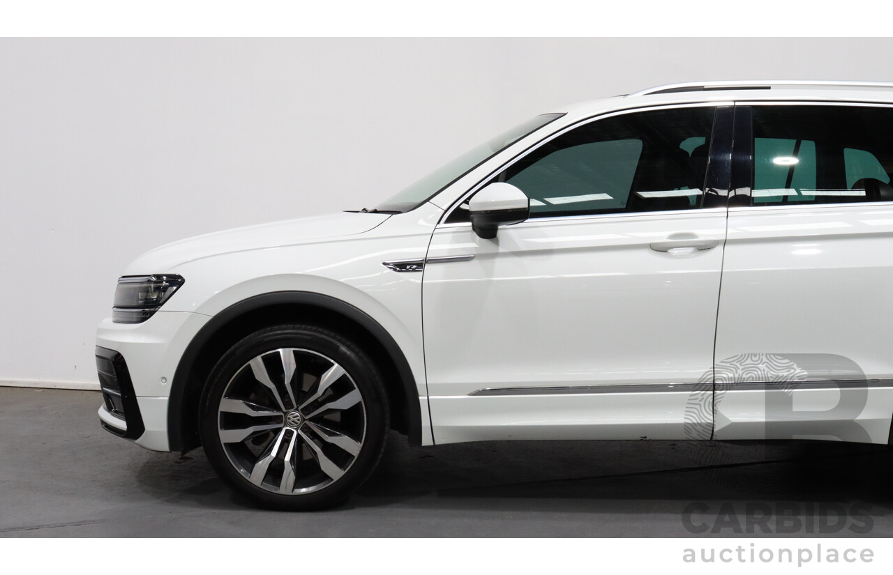 1/2018 Volkswagen Tiguan 162 TSI R-Line (4x4) 5NA 4d Wagon White 2.0L Turbo