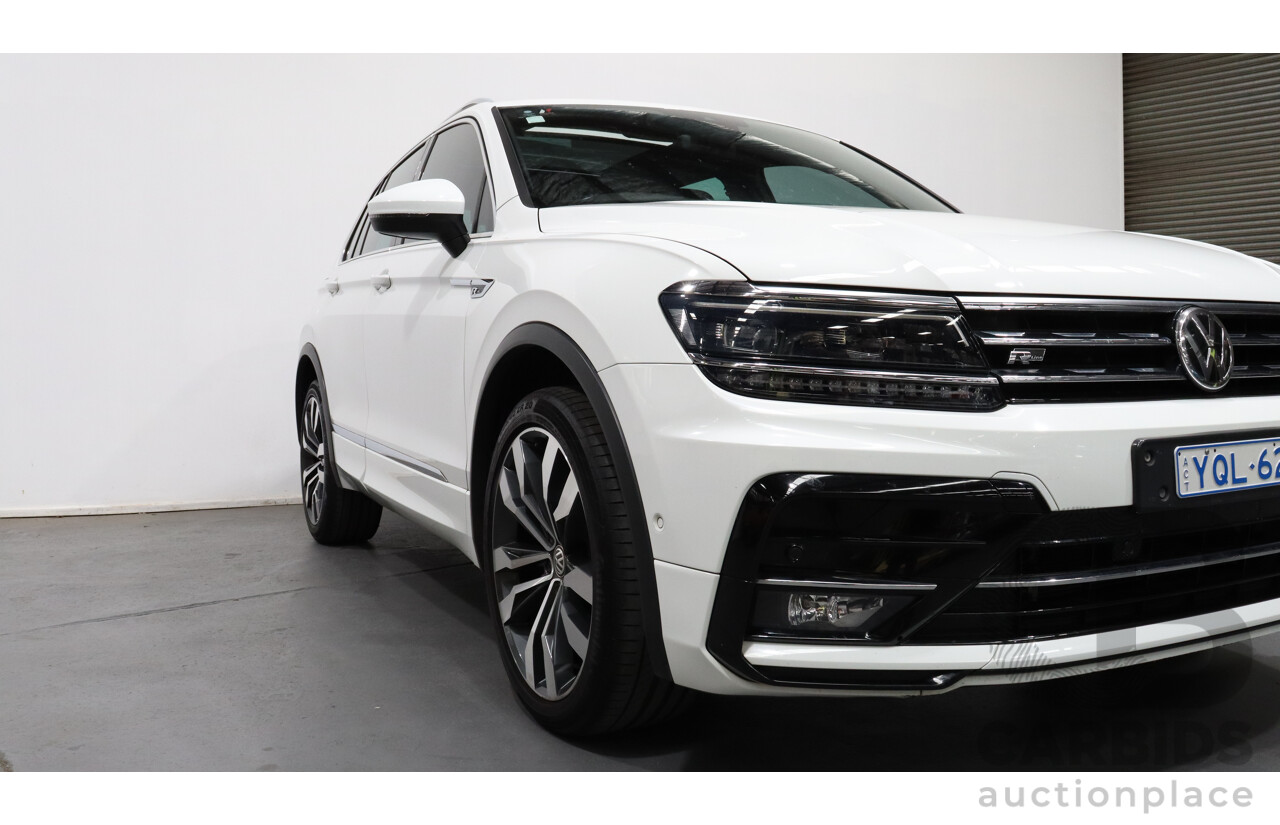 1/2018 Volkswagen Tiguan 162 TSI R-Line (4x4) 5NA 4d Wagon White 2.0L Turbo