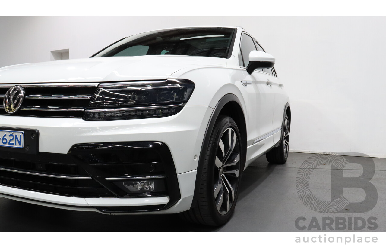 1/2018 Volkswagen Tiguan 162 TSI R-Line (4x4) 5NA 4d Wagon White 2.0L Turbo