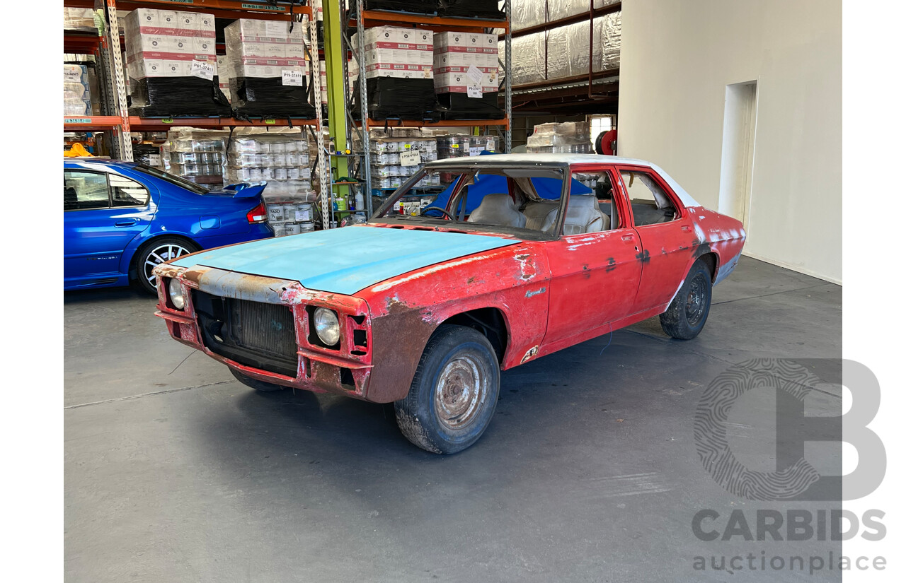 11/1977 Holden Kingswood SL HZ 4d Sedan Red 3.3L Rolling Shell