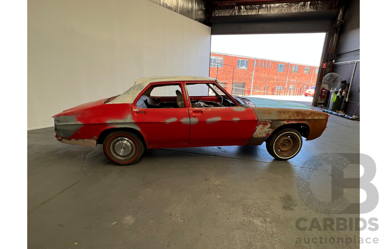 11/1977 Holden Kingswood SL HZ 4d Sedan Red 3.3L Rolling Shell