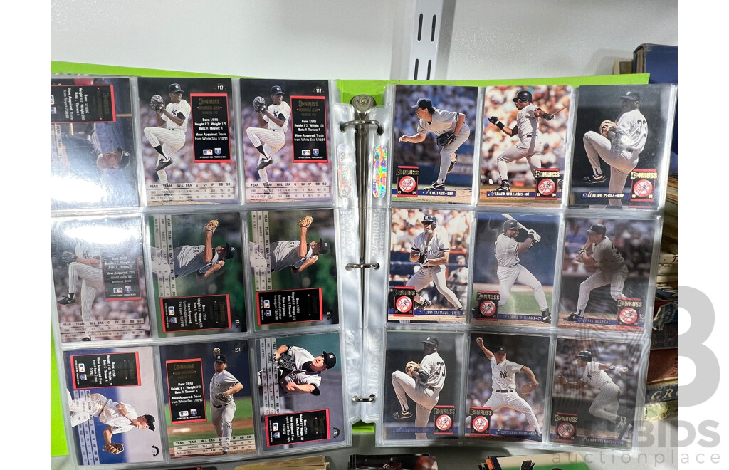 Lot of Assorted Baseball Collector Cards Including Packets of Sealed Don Russ Special Edition