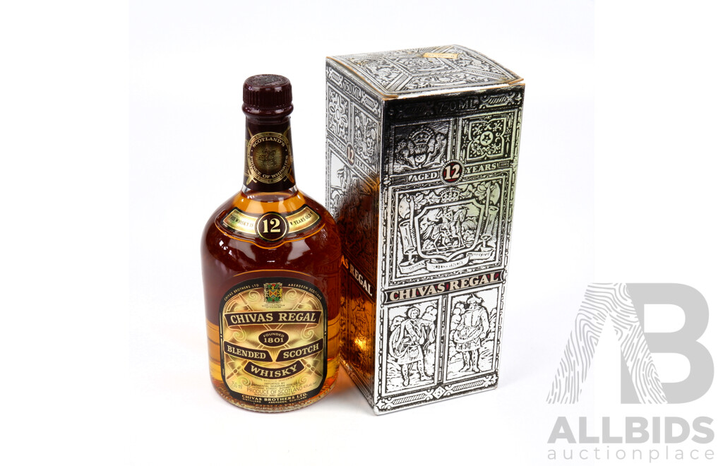 Boxed Chivas Regal Blended Scotch Whisky, 12 Years Old, 750ml