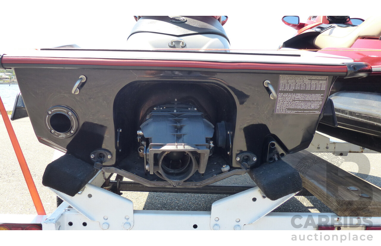 05/2005 Sea-Doo RXP 4-TEC Supercharged & 02/2004 Sea-Doo GTX 4-TEC Supercharged on 01/2012 Homemade Tandem Jet Ski Trailer