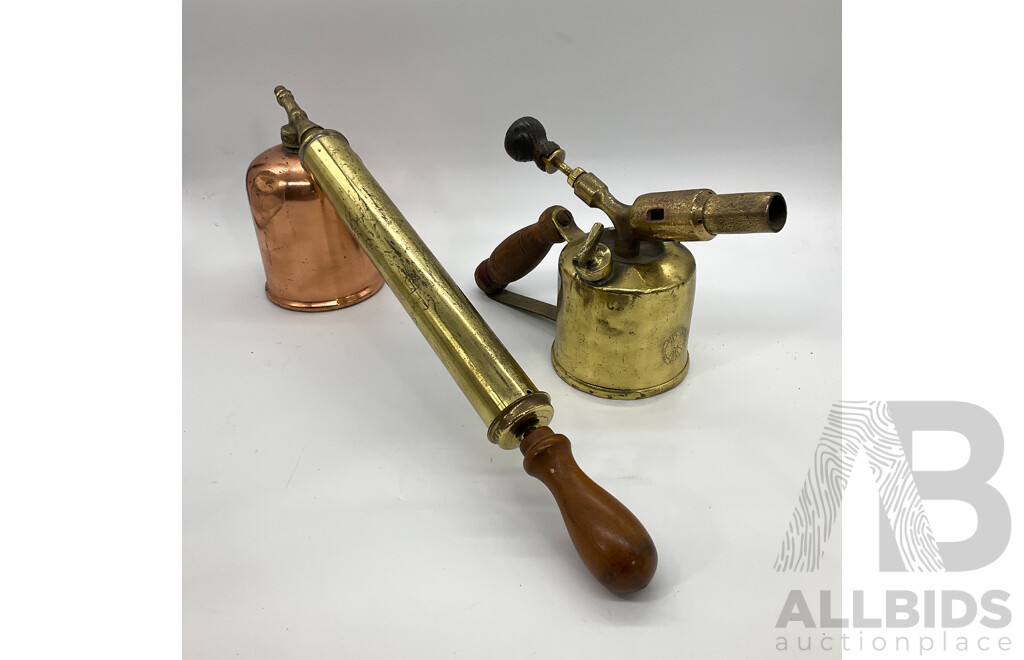 Vintage Brass and Copper Sprayer and a Strength Brand Brass Torch