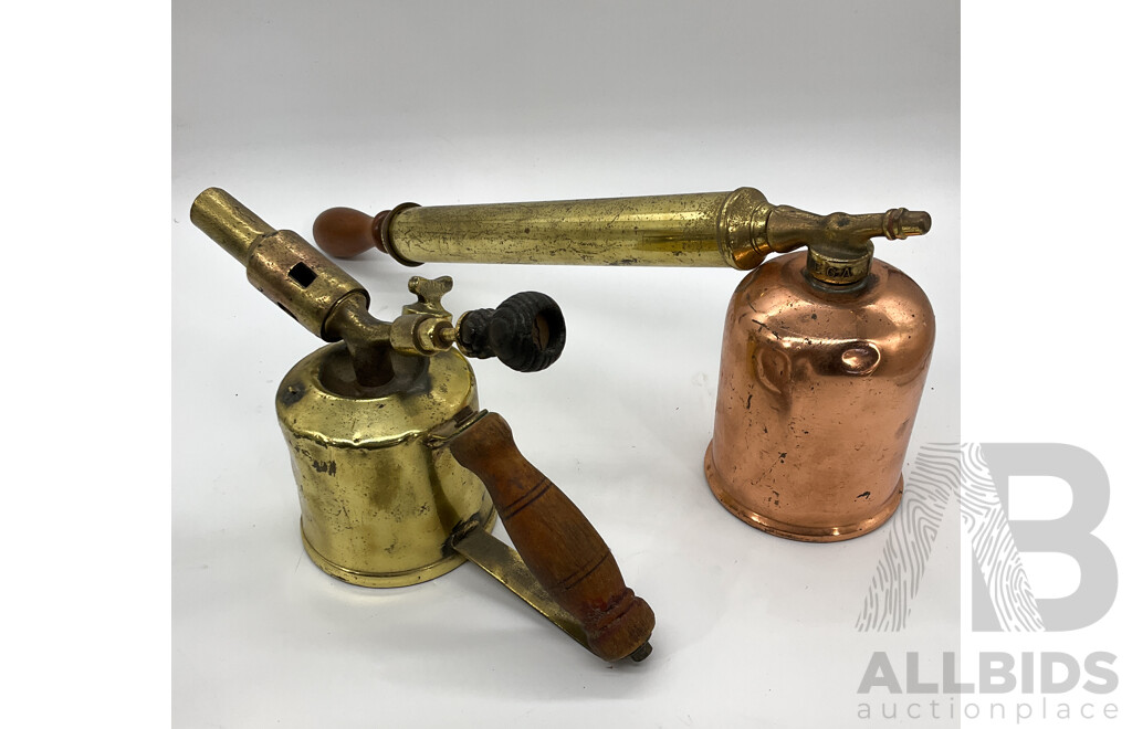 Vintage Brass and Copper Sprayer and a Strength Brand Brass Torch