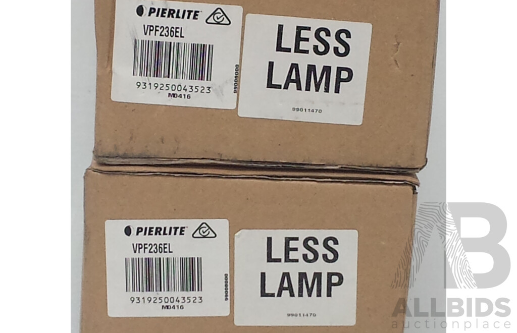 Pierlite Fluorescent Lights Fittings - Lot of Two - Brand New