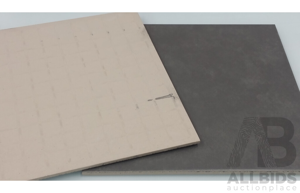 Kimgres Premium Floor Tiles(300mm X 300mm) - Matte Grey - Approx. Five Square Meters - New