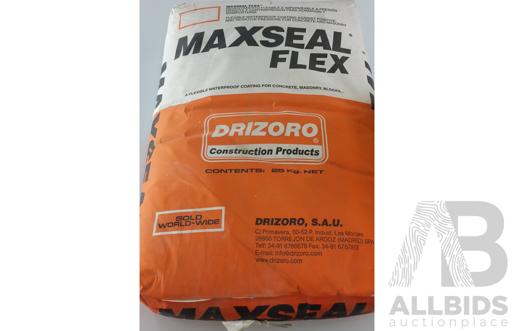 Drizoro MAXSEAL Flex - Flexible Waterproof Coating Kit Powder & Liquid (2 Parts) - New