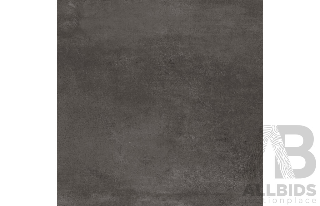 NCIA Floor Tiles(600mm X 600mm) - Belga Charcoal(Matt) - Approx.43.2 Square Meters - New