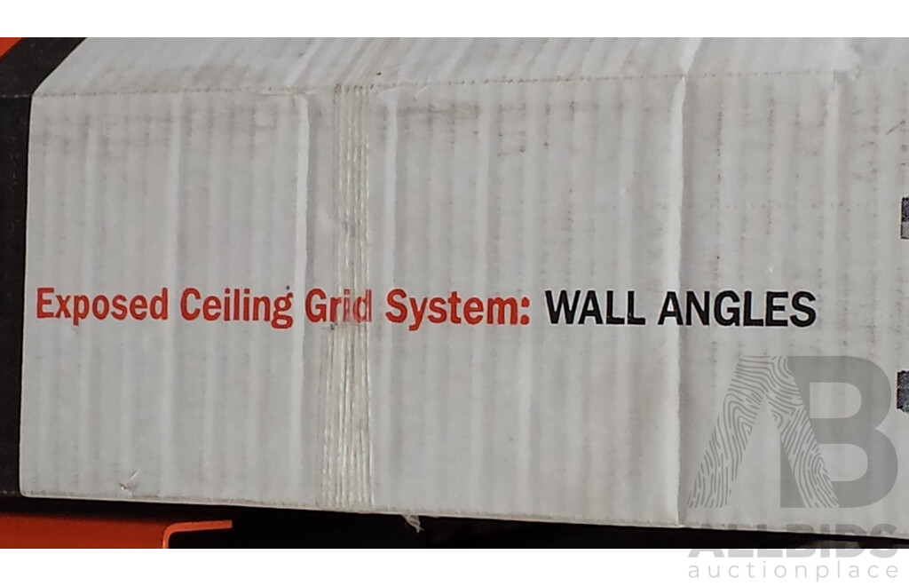 Rondo Duo 1 and Duo 5 Steel Wall Angle Trim Exposed Ceiling Grids - Lot of Two Packs - Brand New