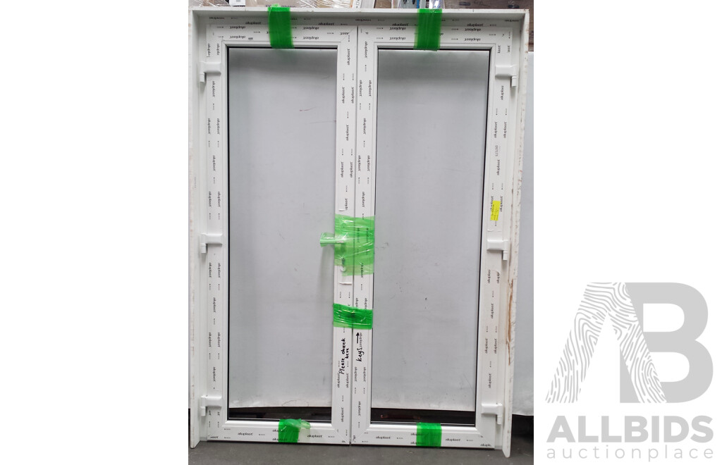 Aluplast Alumimium Door Frame to Suit Double Glazed Hinged Doors - New