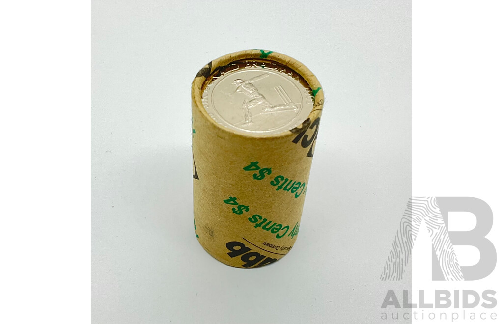 2001 Roll 20c Don Bradman coins. 20 coins.