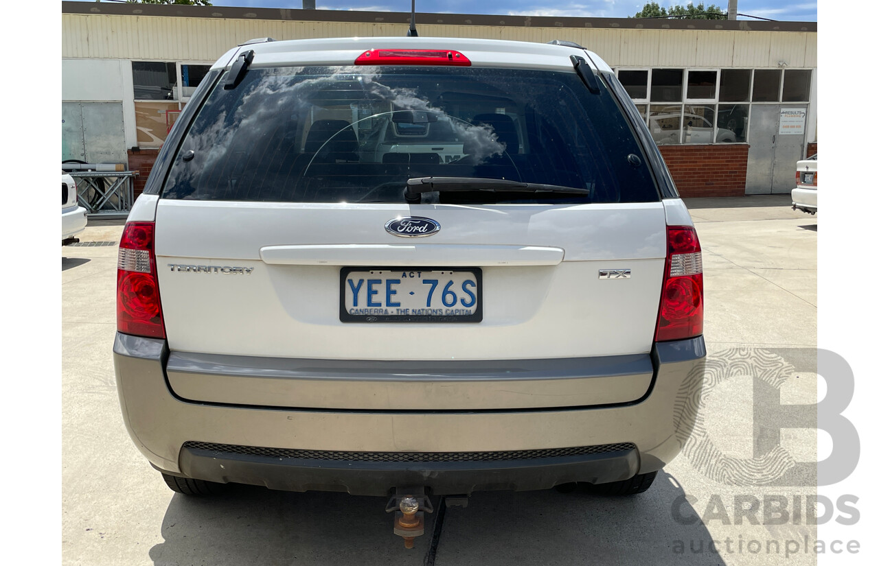 10/2005 Ford Territory TX (rwd) SY 4d Wagon White 4.0L