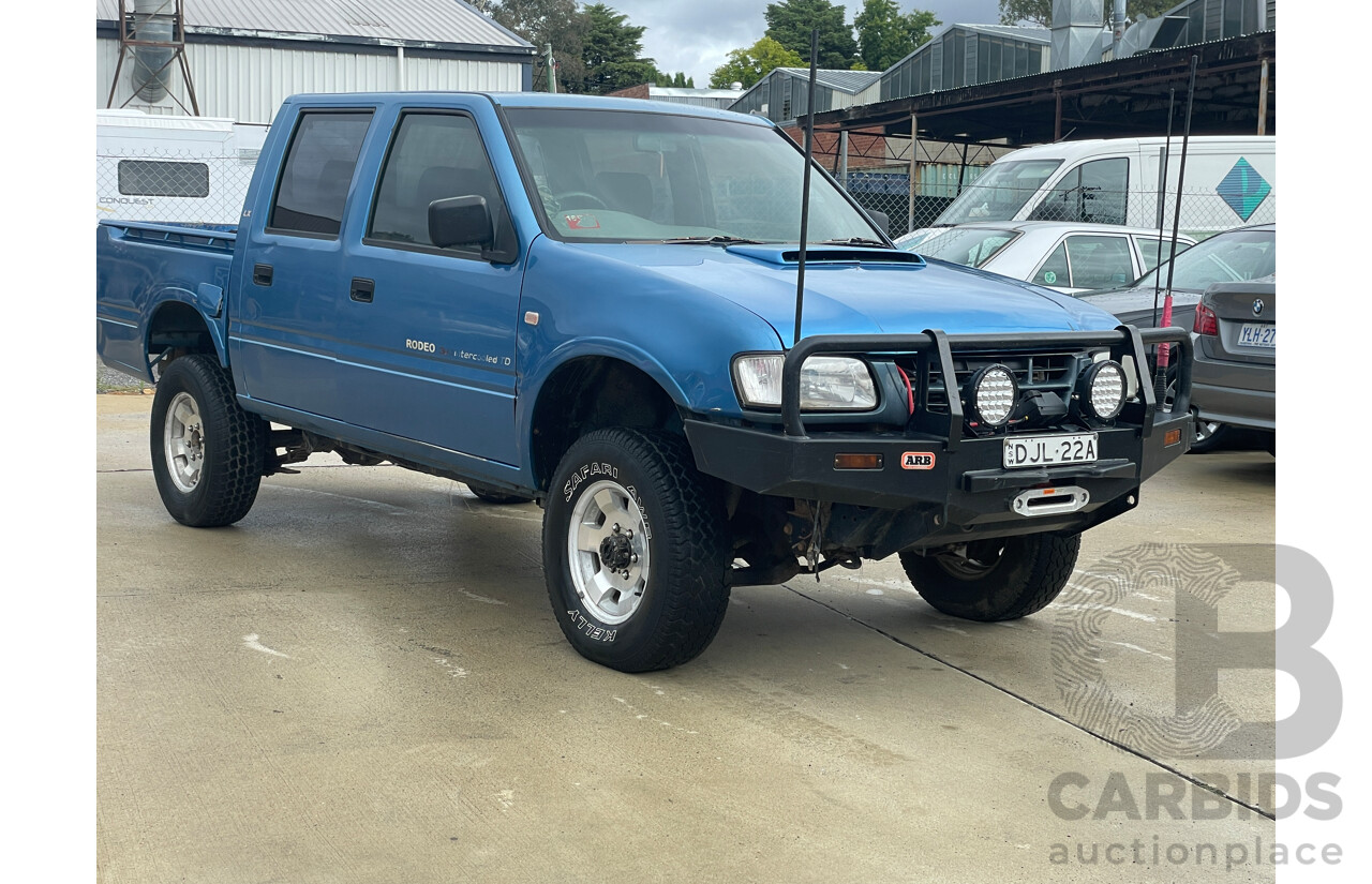 6/2002 Holden Rodeo LX (4x4) TFR9 MY02 Crew Cab P/Up Blue 3.0L