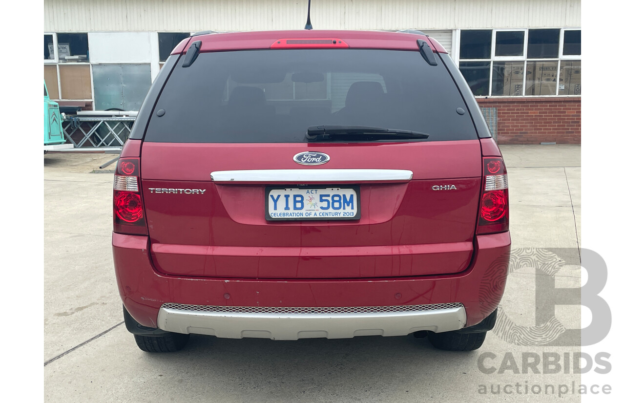 7/2010 Ford Territory GHIA (rwd) SY MKII 4d Wagon Red 4.0L