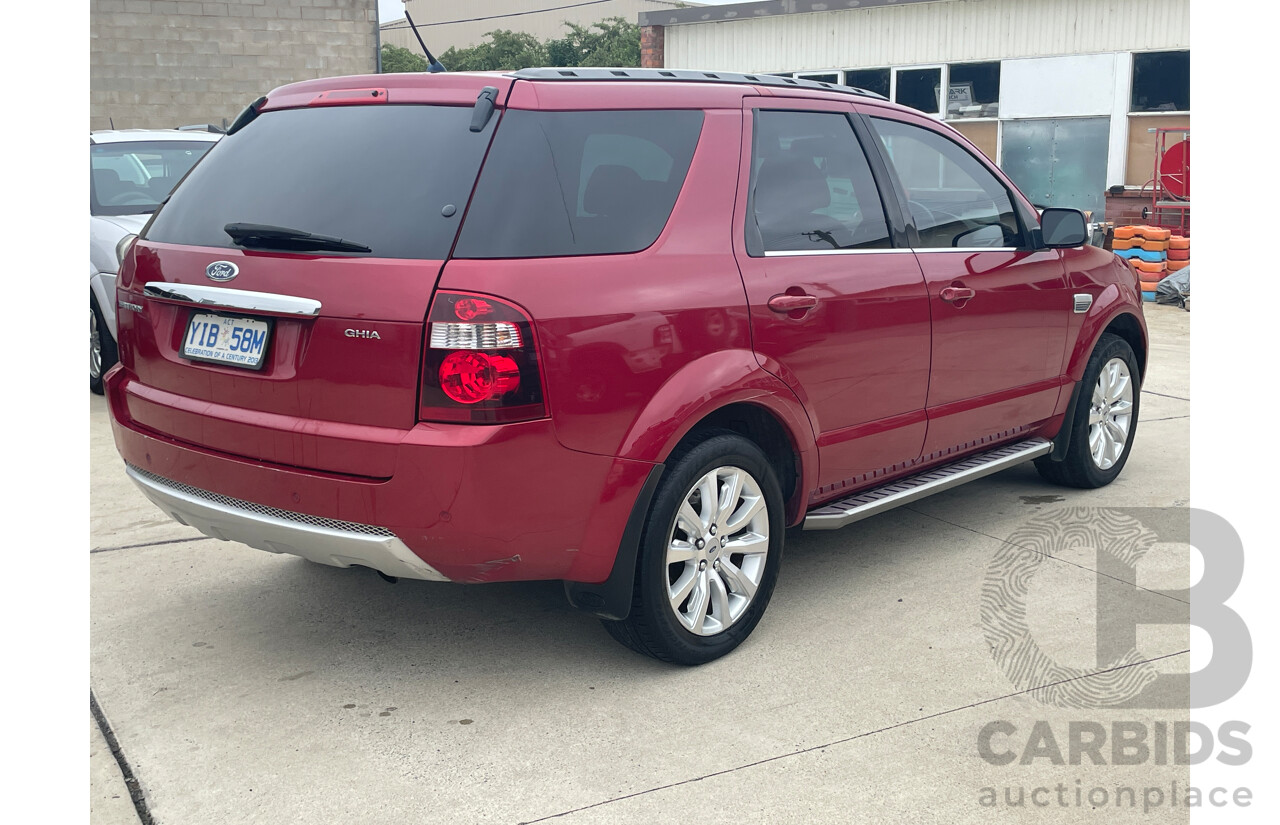 7/2010 Ford Territory GHIA (rwd) SY MKII 4d Wagon Red 4.0L