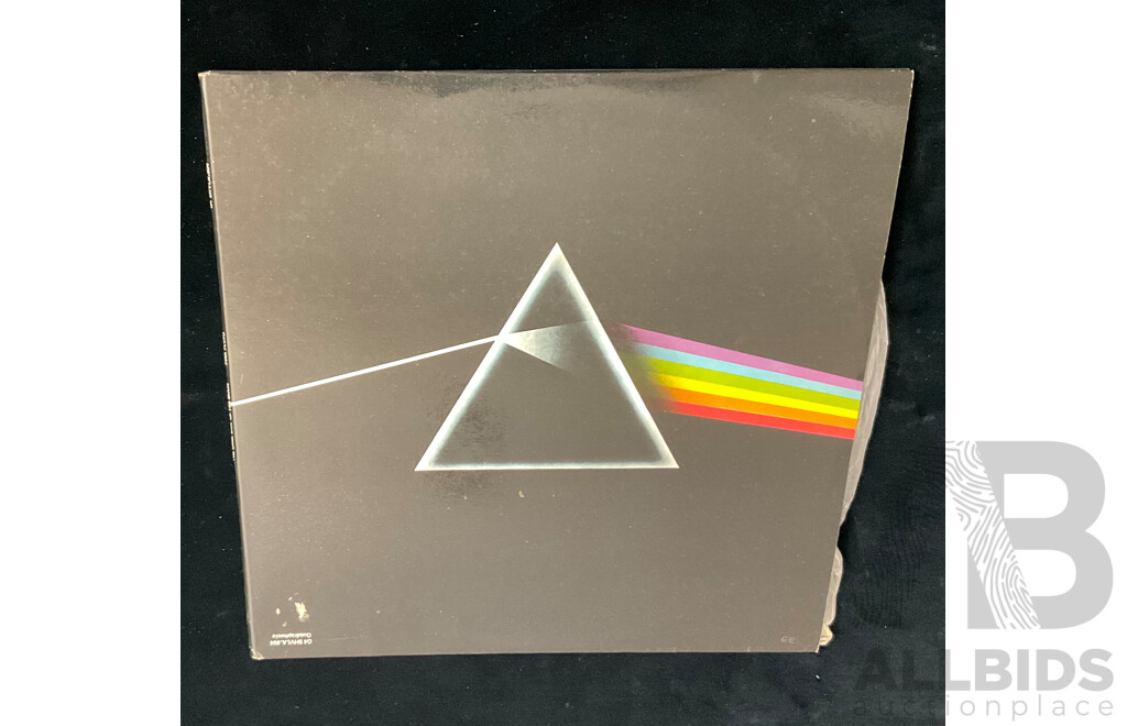 Pink Floyd, The Dark Side of the Moon, Gatefold, Vinyl LP Record and Poster 