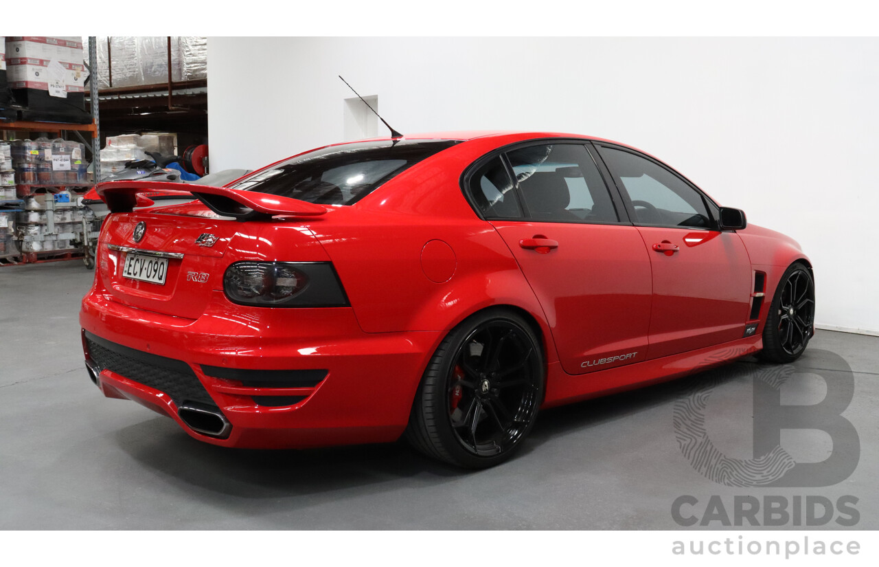 2/2011 Holden HSV Clubsport R8 E3 4d Sedan Red 6.2L V8