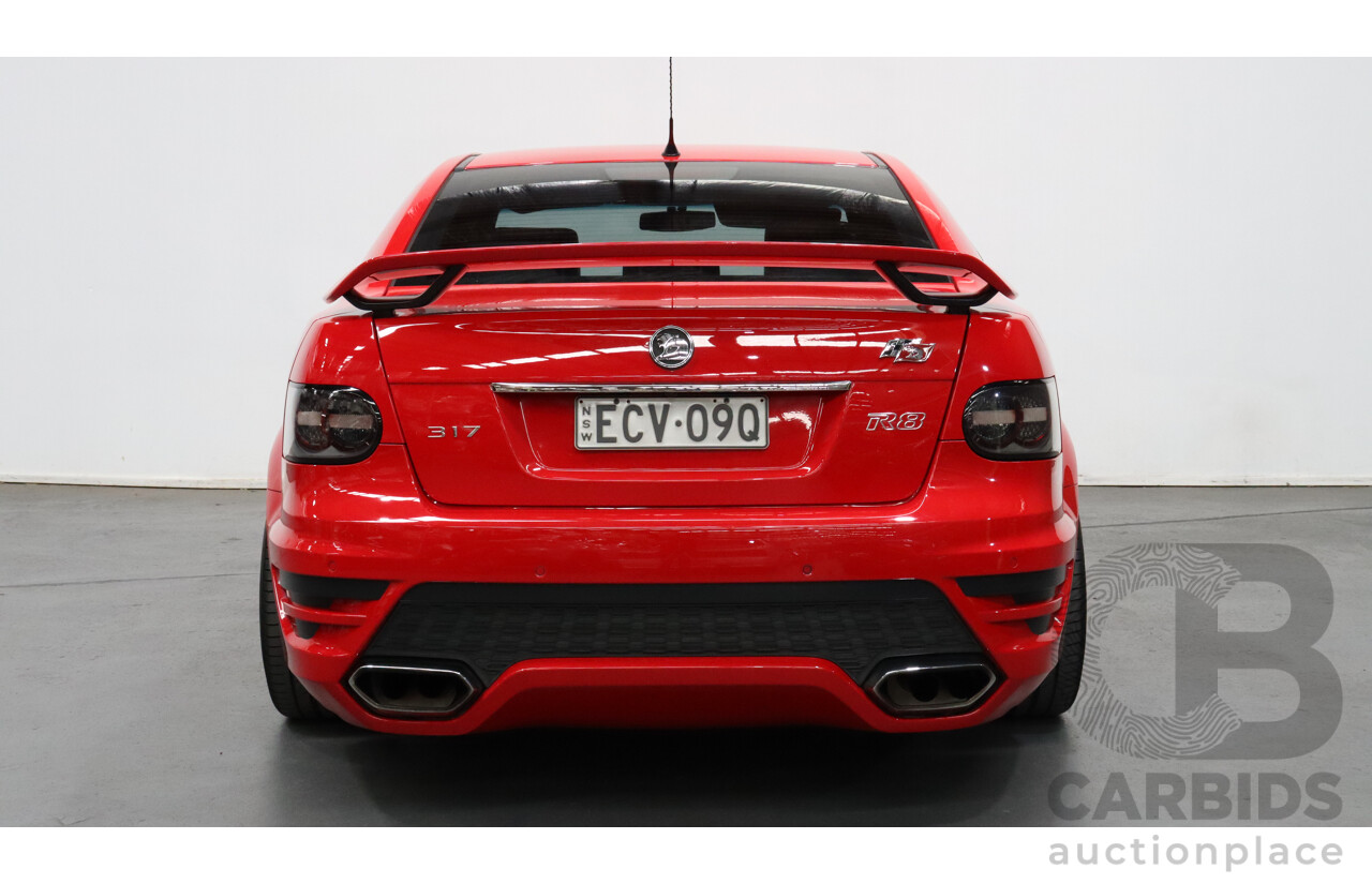 2/2011 Holden HSV Clubsport R8 E3 4d Sedan Red 6.2L V8