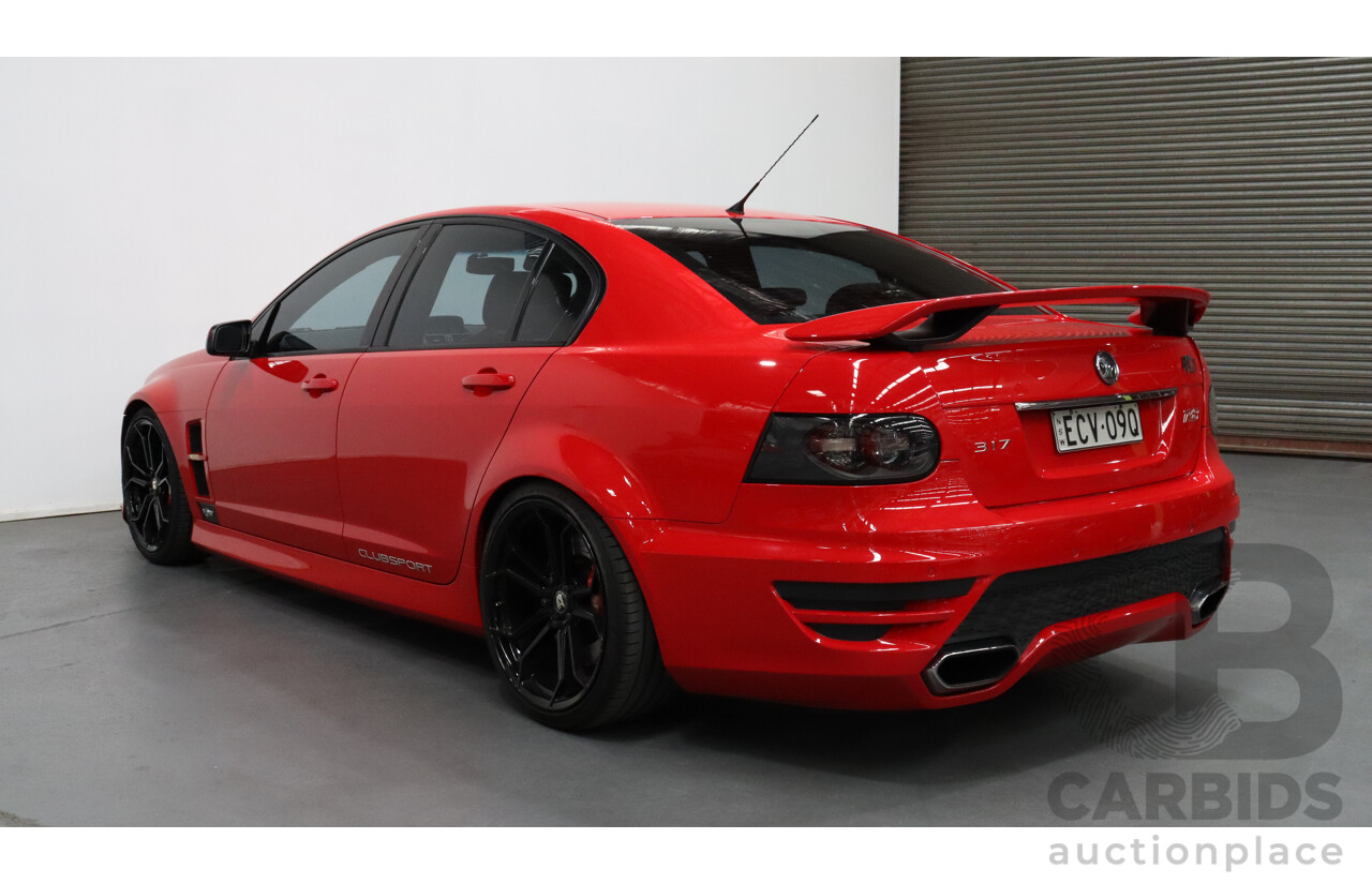 2/2011 Holden HSV Clubsport R8 E3 4d Sedan Red 6.2L V8