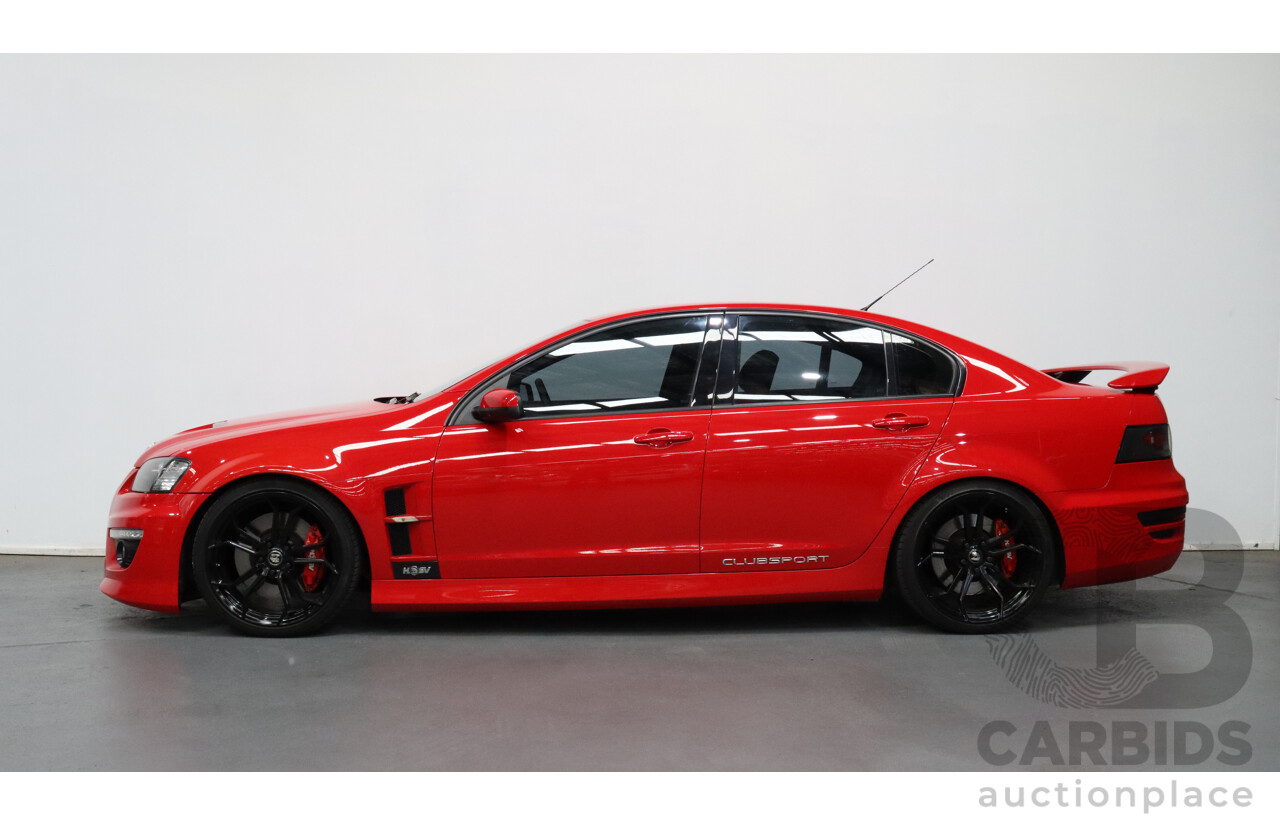 2/2011 Holden HSV Clubsport R8 E3 4d Sedan Red 6.2L V8