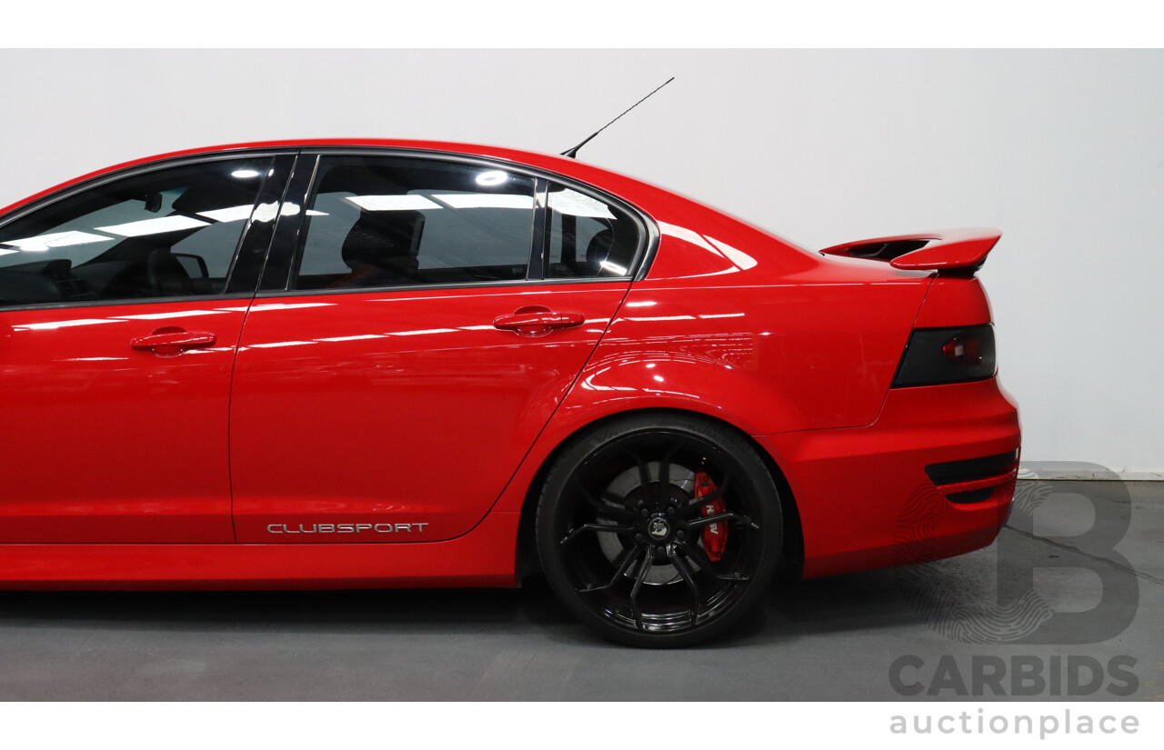 2/2011 Holden HSV Clubsport R8 E3 4d Sedan Red 6.2L V8