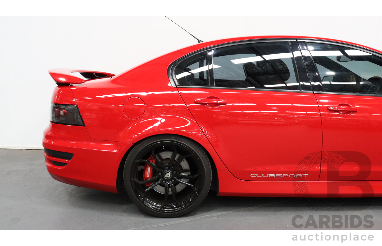 2/2011 Holden HSV Clubsport R8 E3 4d Sedan Red 6.2L V8