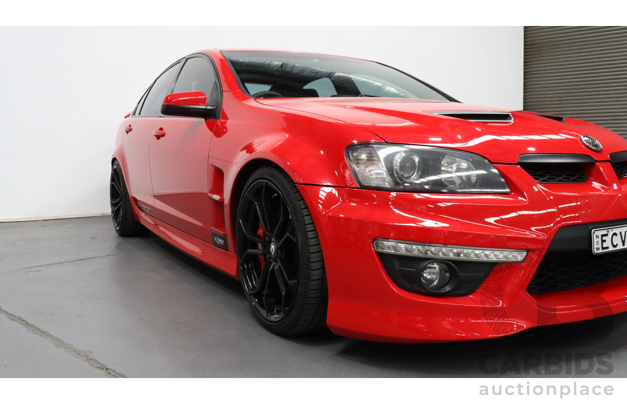 2/2011 Holden HSV Clubsport R8 E3 4d Sedan Red 6.2L V8